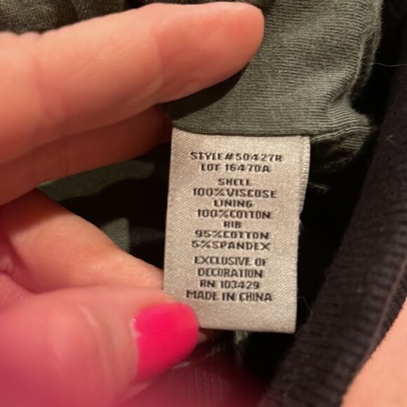 Anthropologie Marrakech Camo Satin Bomber Zip Up Jacket Sz XS - Picture 10 of 12